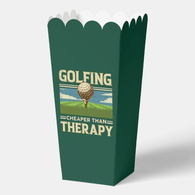 Funny Golf word art party  Favour Box (Front)