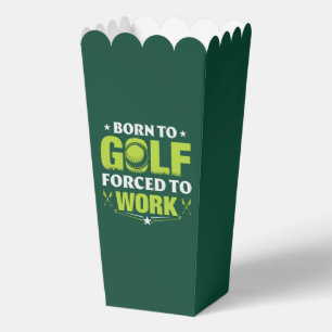 Funny Golf word art party Favour Box
