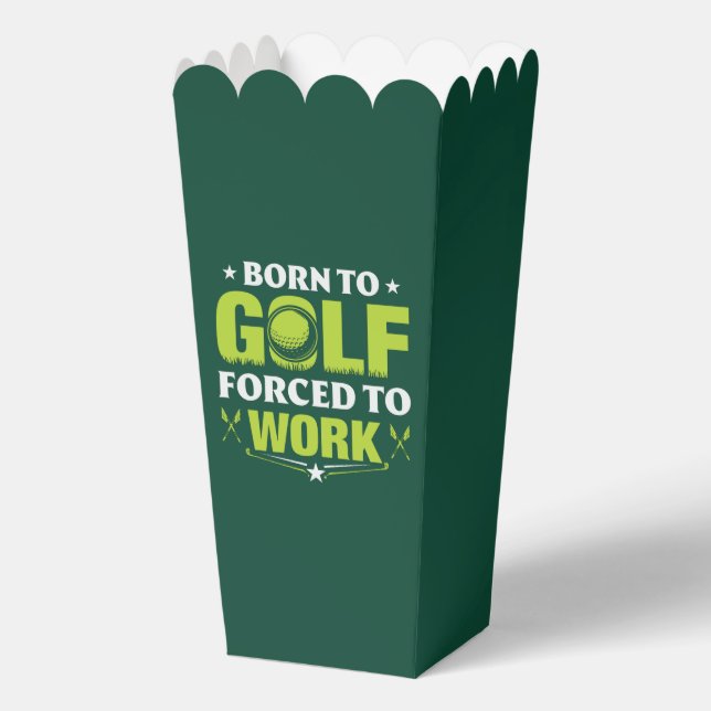 Funny Golf word art party  Favour Box (Front)