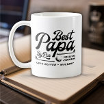 Funny Golfer Best Papa By Par Photo Father's Day  Coffee Mug<br><div class="desc">Funny Golfer Best Papa By Par Photo Father's Day Coffee Mug</div>