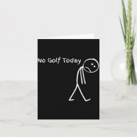 Funny Golfer Golf Lovers Tee - Stick Figure No Gol