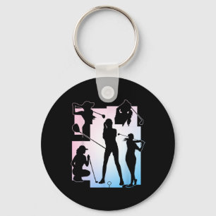 Funny Golfer Golf Player Cool Golfing Game Enthusi Key Ring