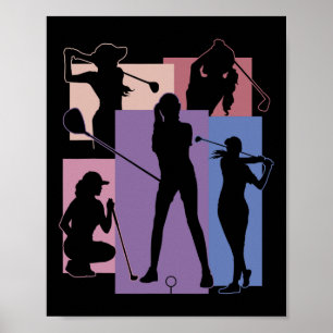 Funny Golfer Golf Player Cool Golfing Game Enthusi Poster