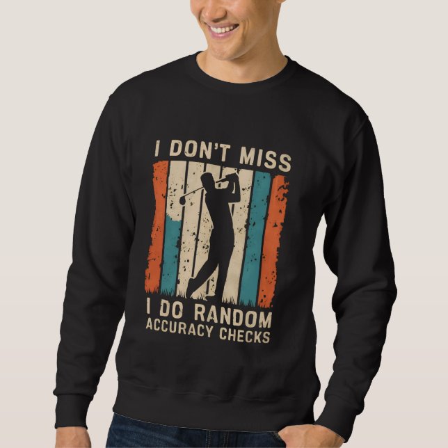 funny golfer golfing golf lovers golf player cours sweatshirt (Front)