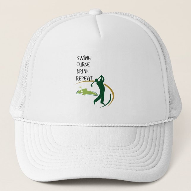 Funny Golfer Hat Gift For Golf Lovers (Front)