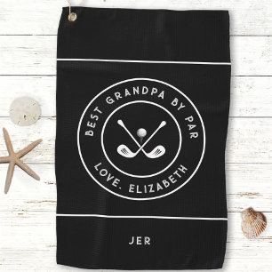 Funny Golfer Humour Golf   Best Grandpa By Par Towel