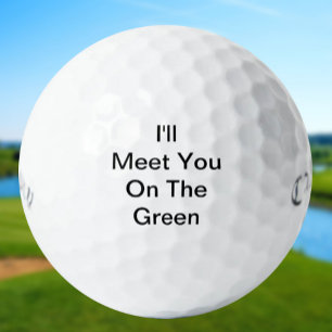 Funny Golfer Message For Good Luck Golf Balls