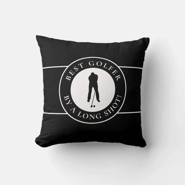 Funny Golfer Saying Best Golfer Custom Initials   Cushion (Front)