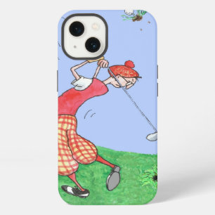 Funny Golfers Cartoon Illustration iPhone 13 Case