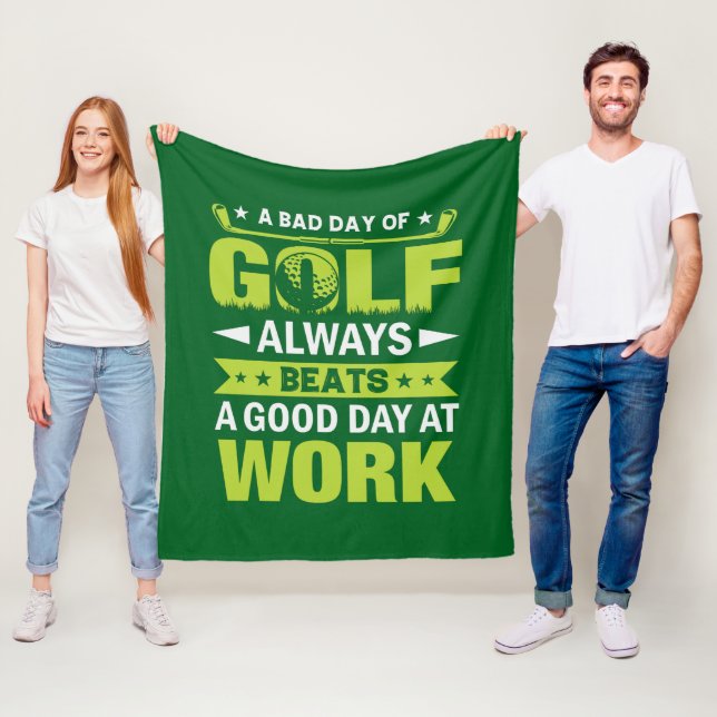 Funny golfing lovers word art  fleece blanket (In Situ)