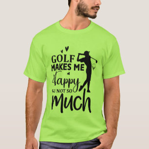 Funny Golfing sarcasm word art T-Shirt