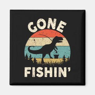 Funny Gone Fishing-shirt Men Women Youth Boys Kids Magnet