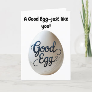 Funny Good Egg Appreciation – Thank You Gift Card