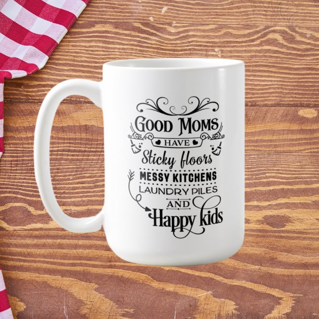 funny good Moms word art Coffee Mug (Creator Uploaded)