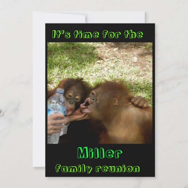 Funny Good Times Family Reunion Invitation (Front)