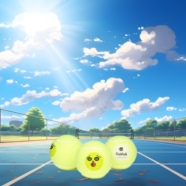 Funny Goofy Face Tennis Balls (Creator Uploaded)