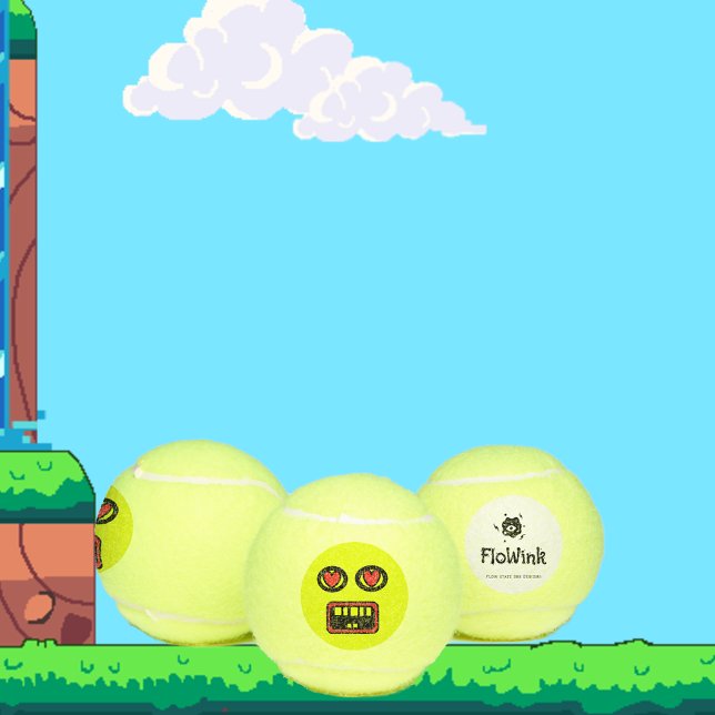 Funny Goofy Face Tennis Balls (Creator Uploaded)