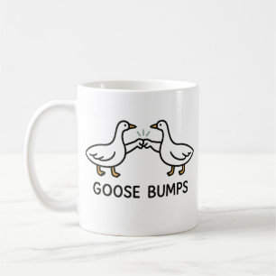 Funny Goose Bumps Cartoon Fist Bump Geese Animal Coffee Mug