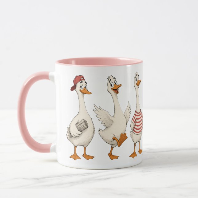 Funny Goose Character Set Mug (Left)