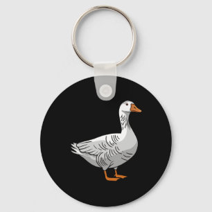 Funny Goose Duck Chicken Meme Graphic Honk Honk Go Key Ring