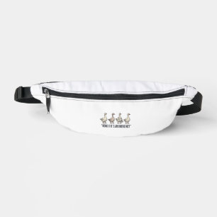 Funny Goose Emergency Honk Vintage Shirt Design_1 Bum Bags