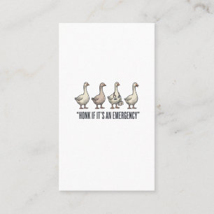 Funny Goose Emergency Honk Vintage Shirt Design_1 Business Card