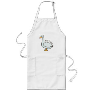 Funny Goose, Goose Lover, Silly Goose Long Apron