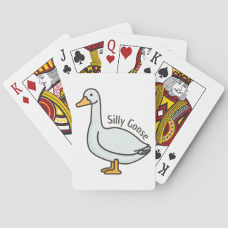 Funny Goose, Goose Lover, Silly Goose Playing Cards
