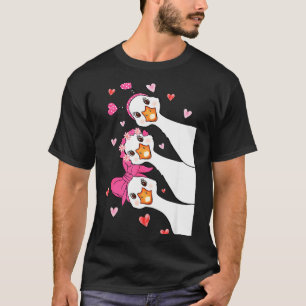 Funny Goose Happy Valentine Goose Cute Heart Lover T-Shirt