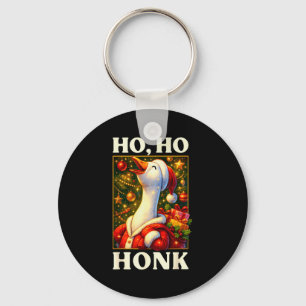 Funny Goose Ho Ho Honk Christmas Outfit For Men Wo Key Ring