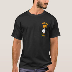 Funny Goose Lover Halloween Meme Got Too Silly T-Shirt