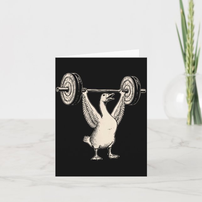 Funny Goose Muscle Mommy Gym Pump Cover Weights Fi Card (Front)