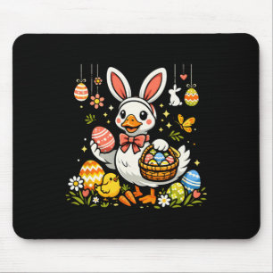 Funny Goose Outfit Easter Ears Geese Bunny Design  Mouse Pad