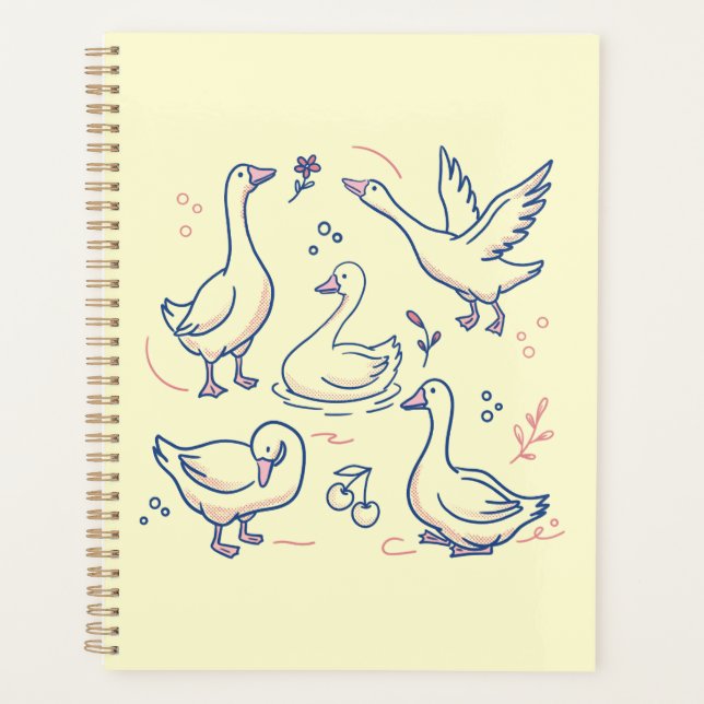 Funny Goose Pattern Planner (Front)