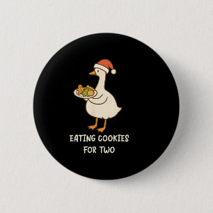 Funny Goose Pregnancy Pregnant Announcement To Hus 6 Cm Round Badge