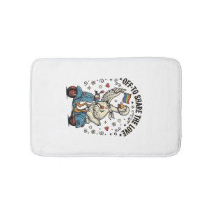 Funny Goose Scooter Love Vintage Shirt Design_1 Bath Mat