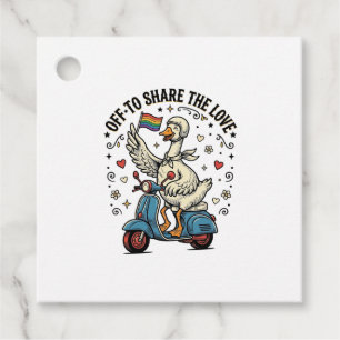 Funny Goose Scooter Love Vintage Shirt Design_1 Favour Tags