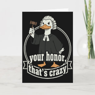 Funny Goose Silly Lawyer Law School Graduation Card