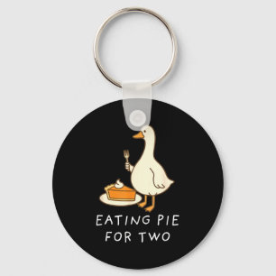 Funny Goose Thanksgiving Couples Pregnancy Announc Key Ring