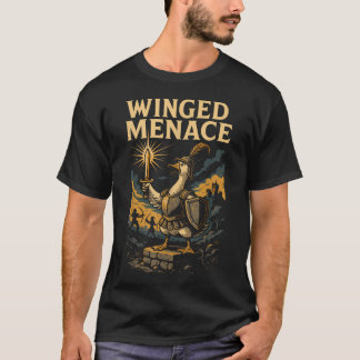 Funny Goose Warrior Humour Fantasy Gamer Joke T-Shirt