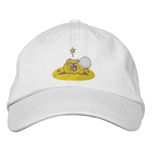 Funny Gopher Golf Ball In Golf Hole Embroidered Hat