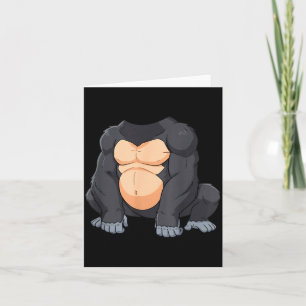 Funny Gorilla Body Costume Gorillas For Men Women Card