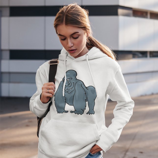 Funny Gorilla Cool Blue Ape Animal Design  Hoodie (Creator Uploaded)