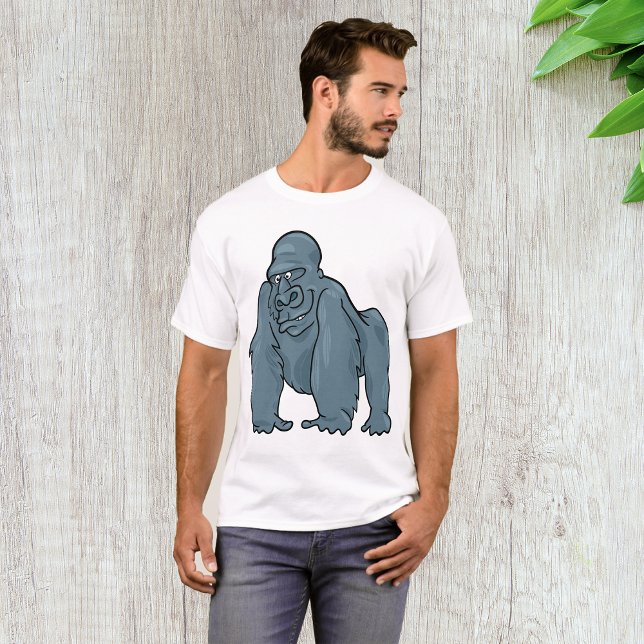 Funny Gorilla Cool Blue Ape Animal Design  T-Shirt (Creator Uploaded)