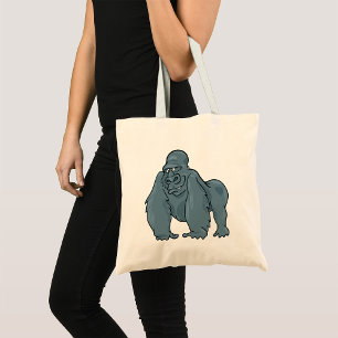 Funny Gorilla Cool Blue Ape Animal Design  Tote Bag
