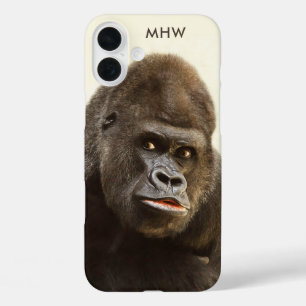 Funny Gorilla custom monogram phone cases