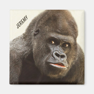 Funny Gorilla custom name magnet