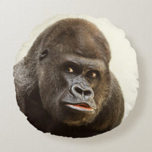 Funny Gorilla custom throw pillow