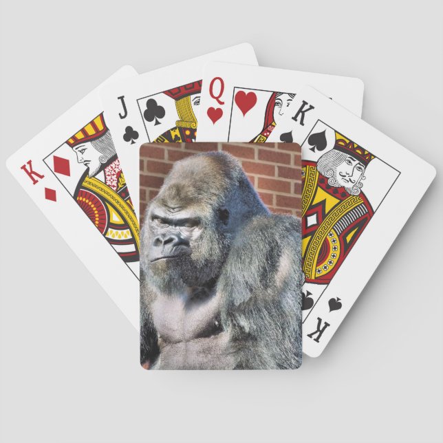 FUNNY GORILLA PLAYING CARDS (Back)