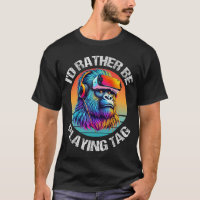 Funny Gorilla Playing Game Boys Adult Gorilla Game